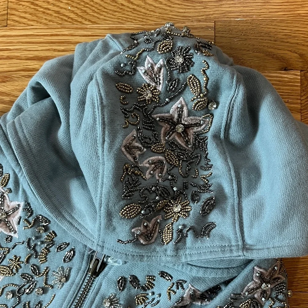 Free People Glitter Oversized Hoodie Size Medium NWT - Picture 16 of 17